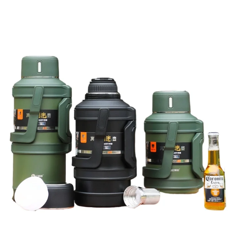 304 stainless steel outdoor exploration portable kettle thermal insulation pot multi-purpose camouflage large-capacity travel
304 stainless steel outdoor exploration portable kettle thermal insulation pot multi-purpose camouflage large-capacity travel
