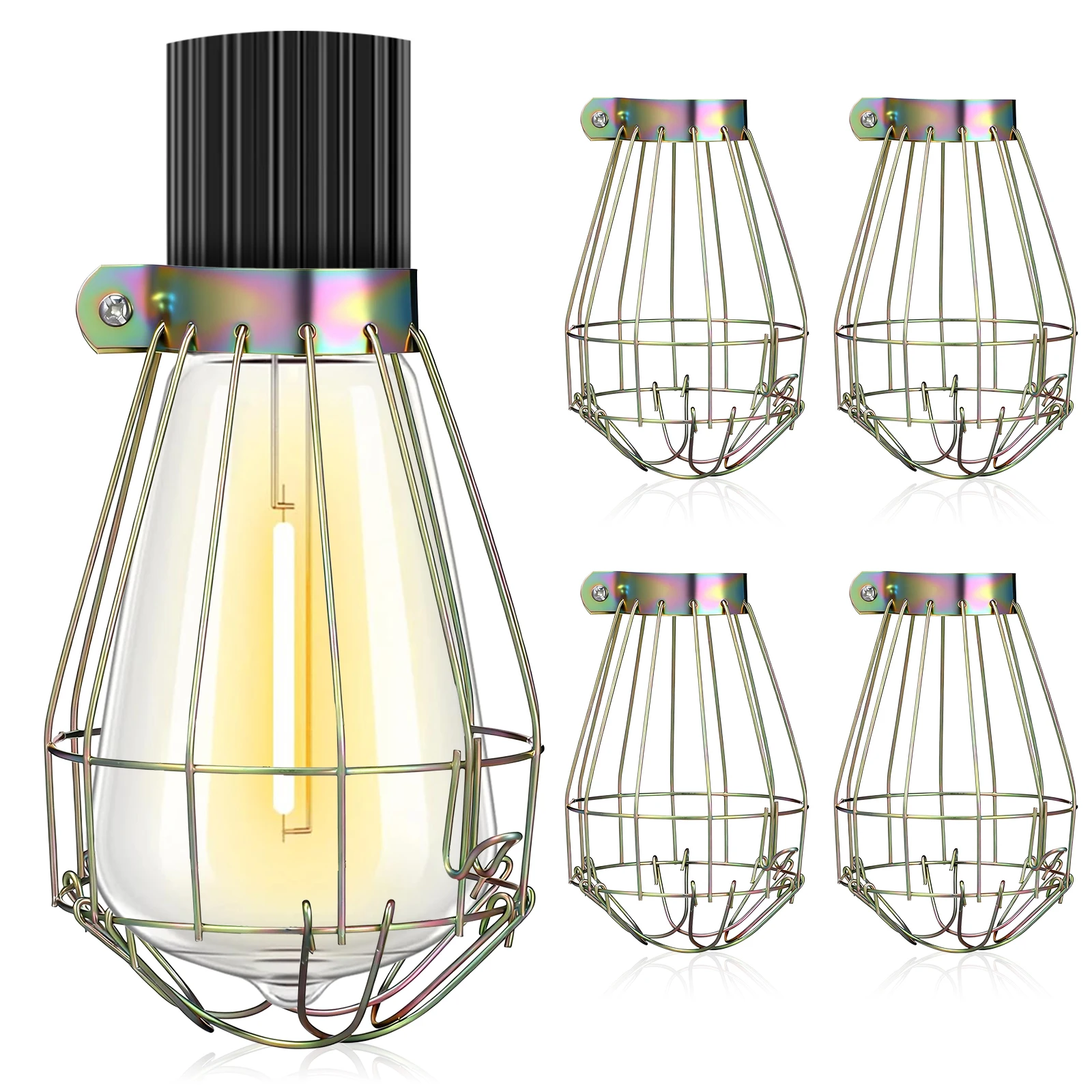 5pcs Industrial Metal Bulb Guard Cage Vintage Wire Lampshade For Workshop Lighting Iron Mesh Protector Cage Lamp
5pcs Industrial Metal Bulb Guard Cage Vintage Wire Lampshade For Workshop Lighting Iron Mesh Protector Cage Lamp