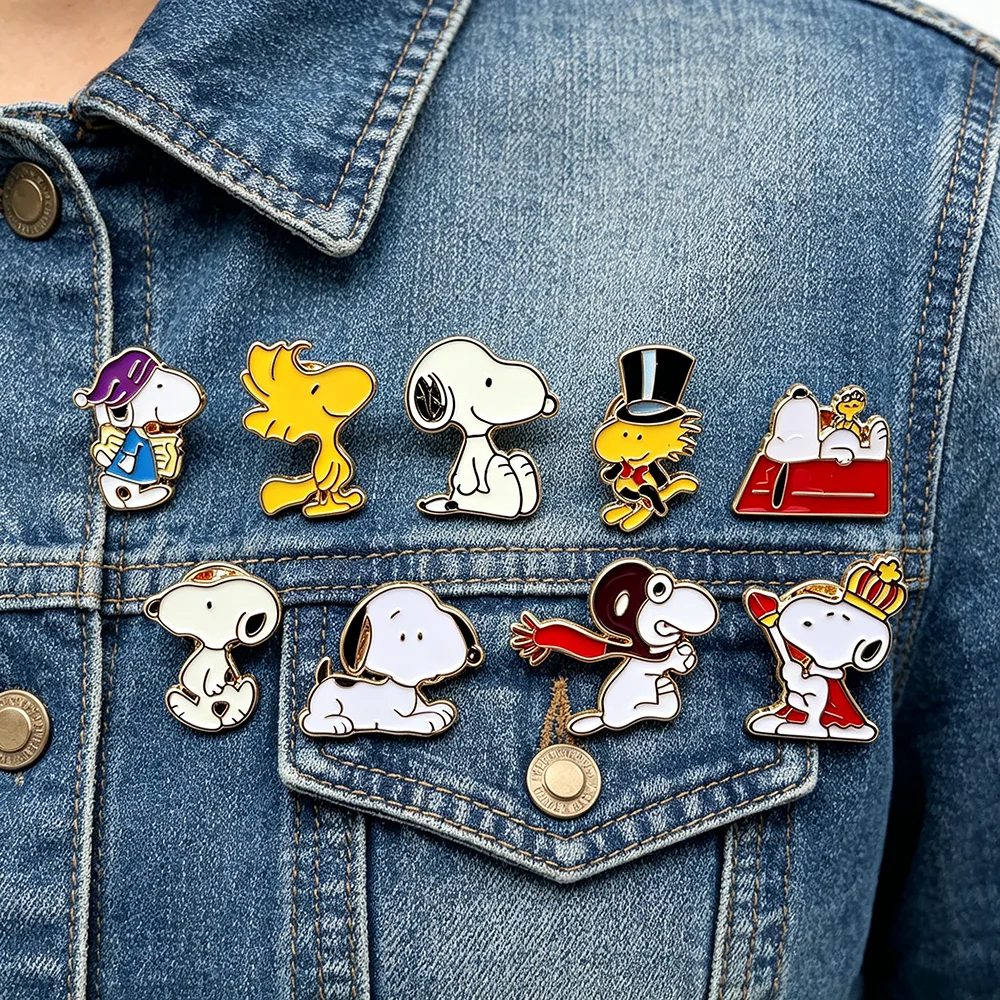 9pcs Puppy Dog Cartoon Enamel Pin Set Charlie Brown Woodstock Lapel Pins Cute Backpack Badge Fans Gift Collectible Brooches
9pcs Puppy Dog Cartoon Enamel Pin Set Charlie Brown Woodstock Lapel Pins Cute Backpack Badge Fans Gift Collectible Brooches