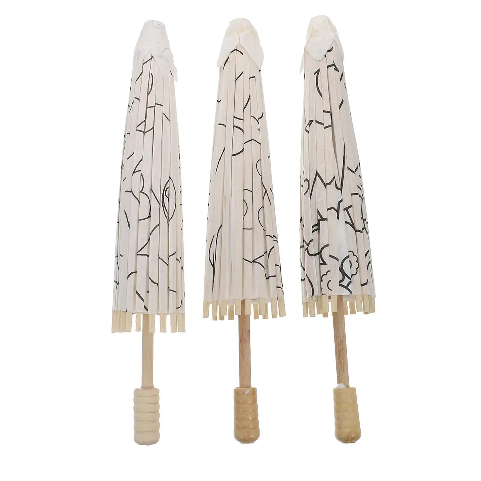 3 Pcs Children's Hand-painted Paper Umbrella for Kids DIY Blank Unfinished Oil-paper Craft Toy Manual
3 Pcs Children's Hand-painted Paper Umbrella for Kids DIY Blank Unfinished Oil-paper Craft Toy Manual