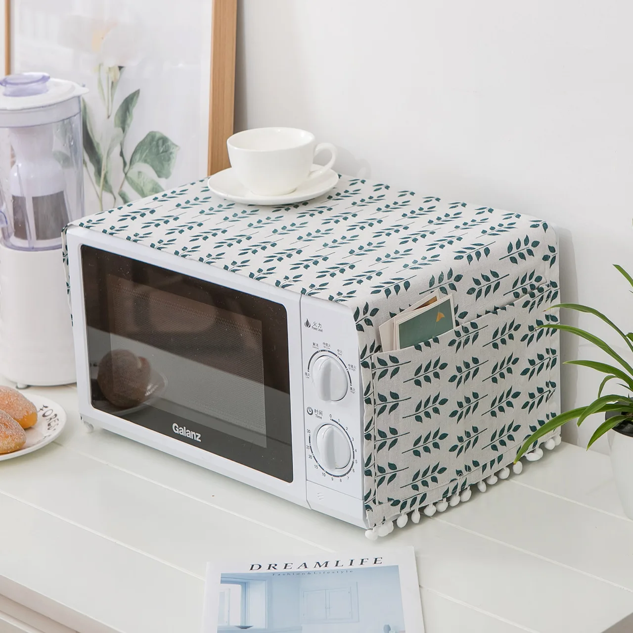 Pastoral Leaf Linen Microwave Oven Dust Cover Oven Cover Towel Cotton And Linen Fabric Oil-proof Cover Microwave Oven Protective
Pastoral Leaf Linen Microwave Oven Dust Cover Oven Cover Towel Cotton And Linen Fabric Oil-proof Cover Microwave Oven Protective