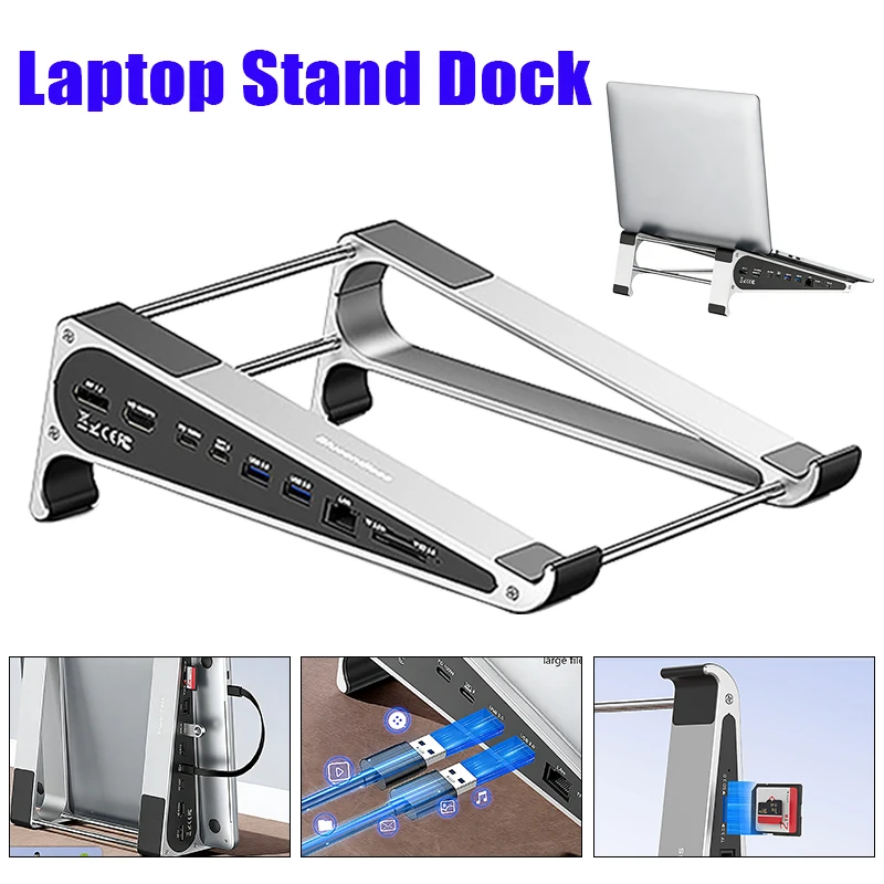 Aluminum Laptop Stand Expansion Dock with 4K 60Hz HD TF Card Reader USB 3.0 5Gbps 100W PD Charger Type-C Hub Docking Station
Aluminum Laptop Stand Expansion Dock with 4K 60Hz HD TF Card Reader USB 3.0 5Gbps 100W PD Charger Type-C Hub Docking Station