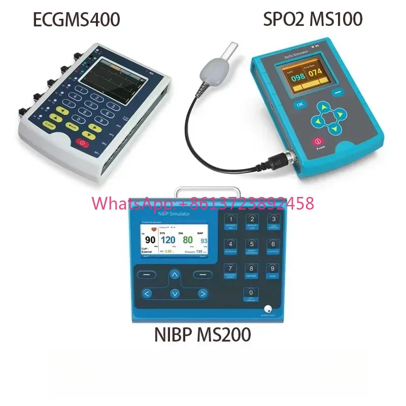 MS400 MS100 MS200 E C G simulator; SpO2 simulator; NIBP simulator
MS400 MS100 MS200 E C G simulator; SpO2 simulator; NIBP simulator