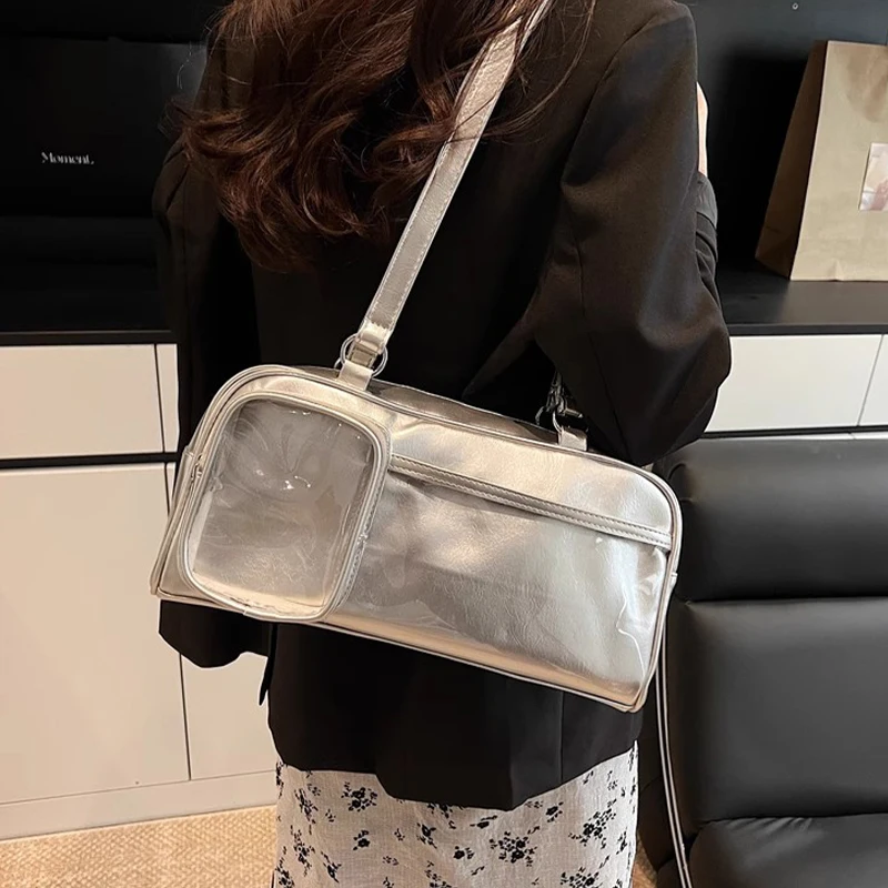 Jk Shoulder Bag Ulzzang Transparent Ita Bag Korean Japanese Style Sweet Cool Doll Crossbody Armpit Bag Bolsos Mujer Pu Tote
Jk Shoulder Bag Ulzzang Transparent Ita Bag Korean Japanese Style Sweet Cool Doll Crossbody Armpit Bag Bolsos Mujer Pu Tote