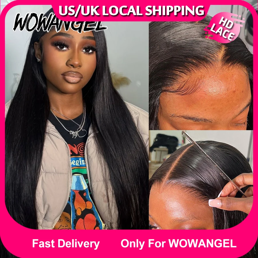 WOWANGEL 13x6 HD Lace Frontal Wigs 250% Straight HD Lace Front Wigs Human Hair Skins Melted Pre Plucked Brazilian Hair For Women
WOWANGEL 13x6 HD Lace Frontal Wigs 250% Straight HD Lace Front Wigs Human Hair Skins Melted Pre Plucked Brazilian Hair For Women