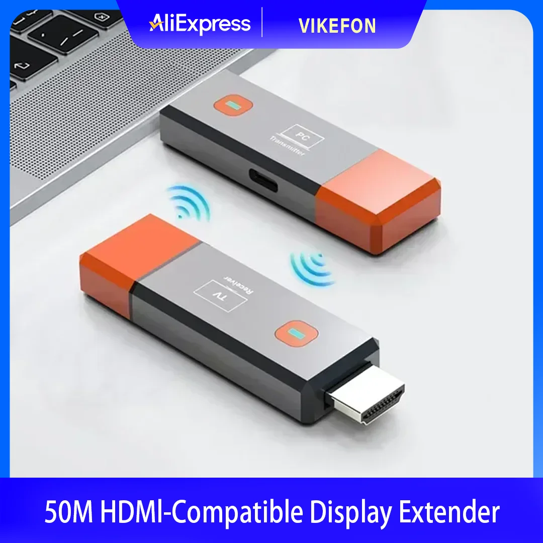 50M 1080P HDMI-Compatible Wireless Transmitter and Receiver Wireless Video TV Stick Display Extender For Camera Laptop PC to TV
50M 1080P HDMI-Compatible Wireless Transmitter and Receiver Wireless Video TV Stick Display Extender For Camera Laptop PC to TV