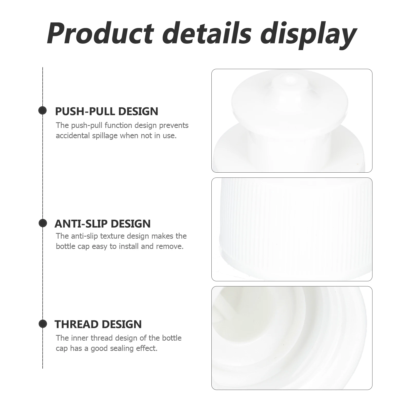 30 Pcs Sports Pull Cover Mineral Water Bottle Tops Leak Proof Durable PE Material Outdoor Tools Practical Sealing Effect
30 Pcs Sports Pull Cover Mineral Water Bottle Tops Leak Proof Durable PE Material Outdoor Tools Practical Sealing Effect