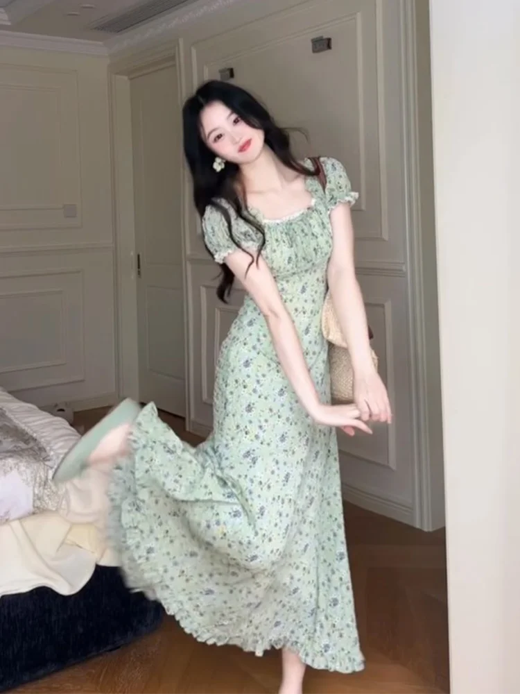 French Country Style Floral Lace Bubble Sleeve Slimming Long Dress Women's Summer 2026 New Waist-Cinching O-Shape Dress
French Country Style Floral Lace Bubble Sleeve Slimming Long Dress Women's Summer 2026 New Waist-Cinching O-Shape Dress