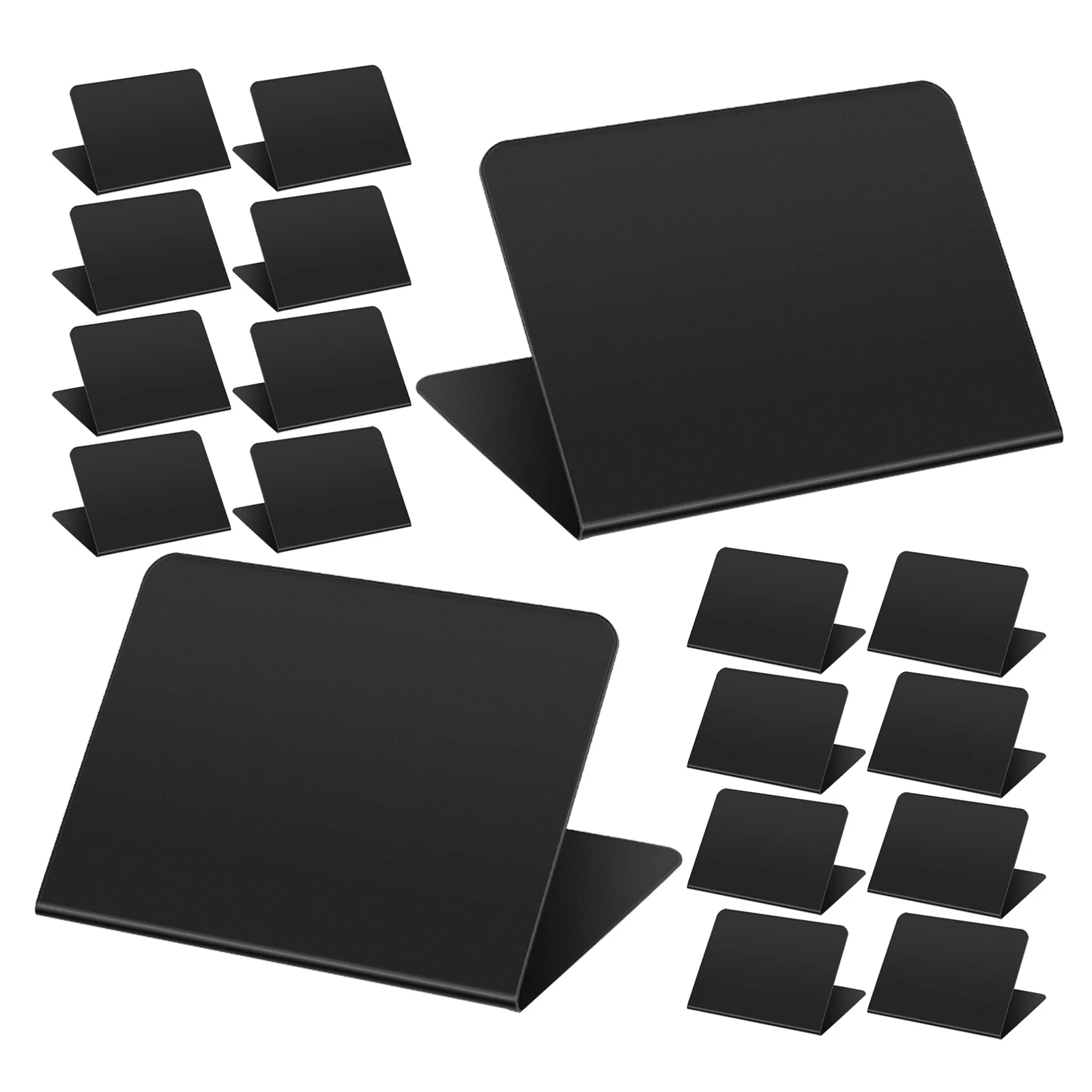 30Pcs Double Sided Blackboard Sign Black Shaped Tabletop Chalkboard Erasable Message Menu Board for Small Business
30Pcs Double Sided Blackboard Sign Black Shaped Tabletop Chalkboard Erasable Message Menu Board for Small Business