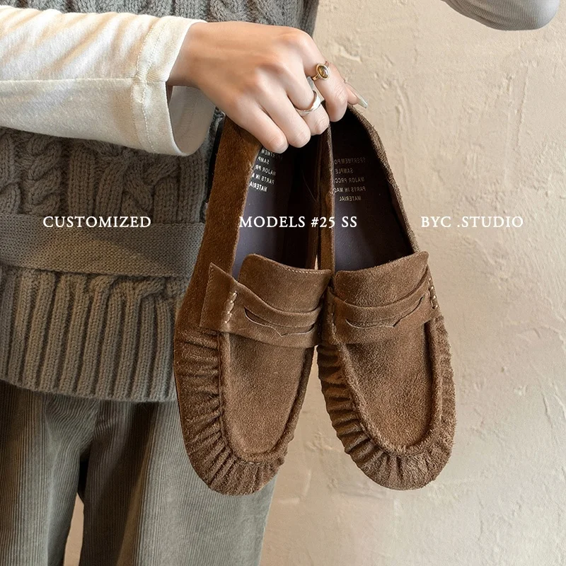 2026 new spring autumn women pumps natural leather 22-25cm cow suede/sheepskin+sheepskin round toe pleated women shoes loafers
2026 new spring autumn women pumps natural leather 22-25cm cow suede/sheepskin+sheepskin round toe pleated women shoes loafers
