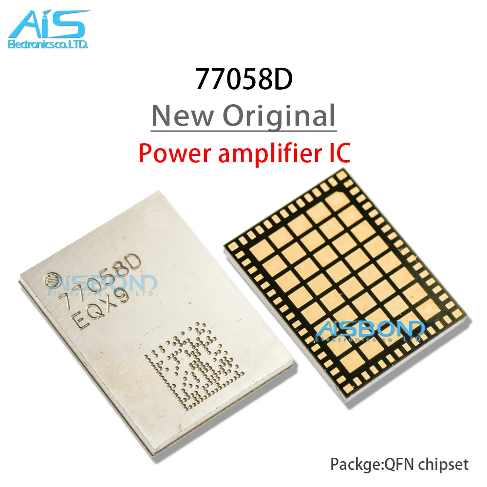 2 шт./лот, новый оригинальный QM 77058 77058D 77058E 77058L PA IC для мобильного телефона, усилитель мощности, микросхема модуля сигнала
2 шт./лот, новый оригинальный QM 77058 77058D 77058E 77058L PA IC для мобильного телефона, усилитель мощности, микросхема модуля сигнала