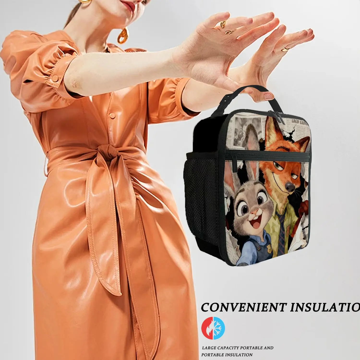 1 шт., сумка для обеда Disney Judy Hopps Nick Wilde, высококачественная, милая, повседневная, для вечеринок, пикников, школы, подарок для ежедневного использования
1 шт., сумка для обеда Disney Judy Hopps Nick Wilde, высококачественная, милая, повседневная, для вечеринок, пикников, школы, подарок для ежедневного использования