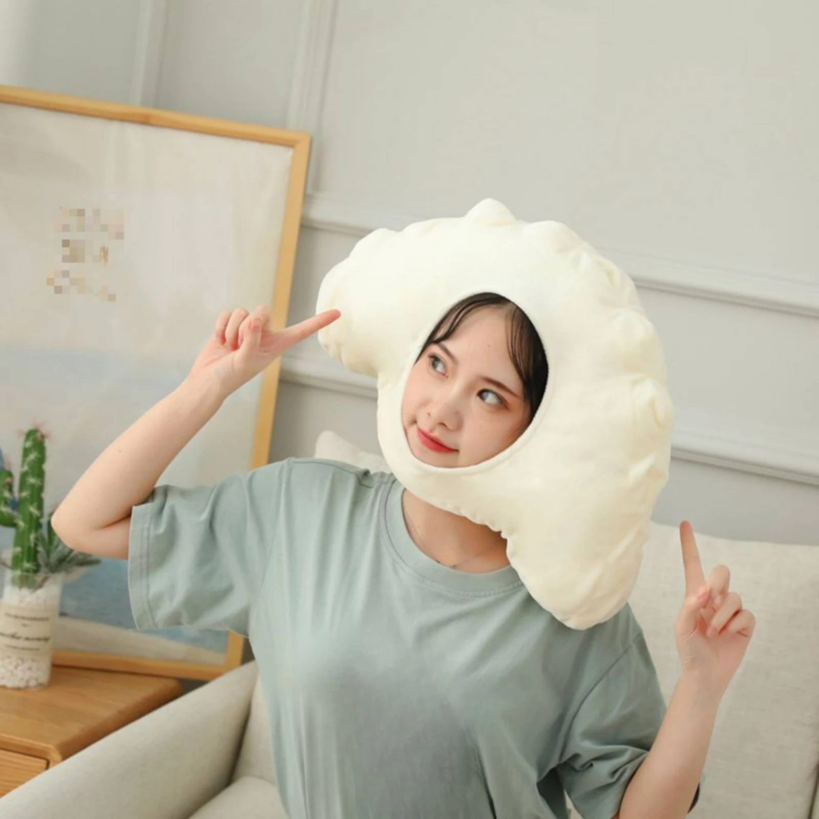 Chinese Dumpling Hat Soft Cute Chinese Dumpling Cartoon Headpiece Playful Headwear Skin-Friendly for Cosplayers, Photo Shoots
Chinese Dumpling Hat Soft Cute Chinese Dumpling Cartoon Headpiece Playful Headwear Skin-Friendly for Cosplayers, Photo Shoots