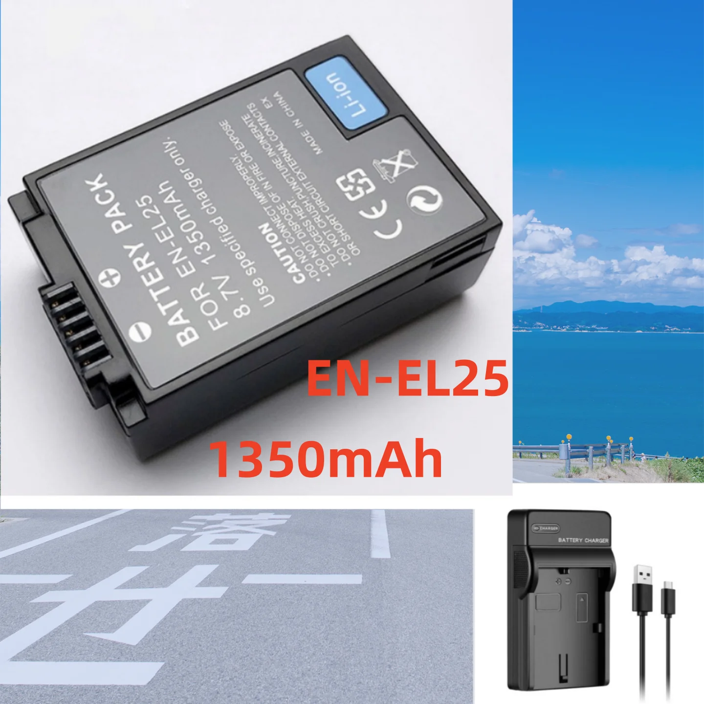 8.7V 1350mAh EN-EL25 EN EL25 Camera Battery or Charger For Nikon Z50 Z30 ZFC Camera Battery EN-EL25 EL25 Camera Battery
8.7V 1350mAh EN-EL25 EN EL25 Camera Battery or Charger For Nikon Z50 Z30 ZFC Camera Battery EN-EL25 EL25 Camera Battery