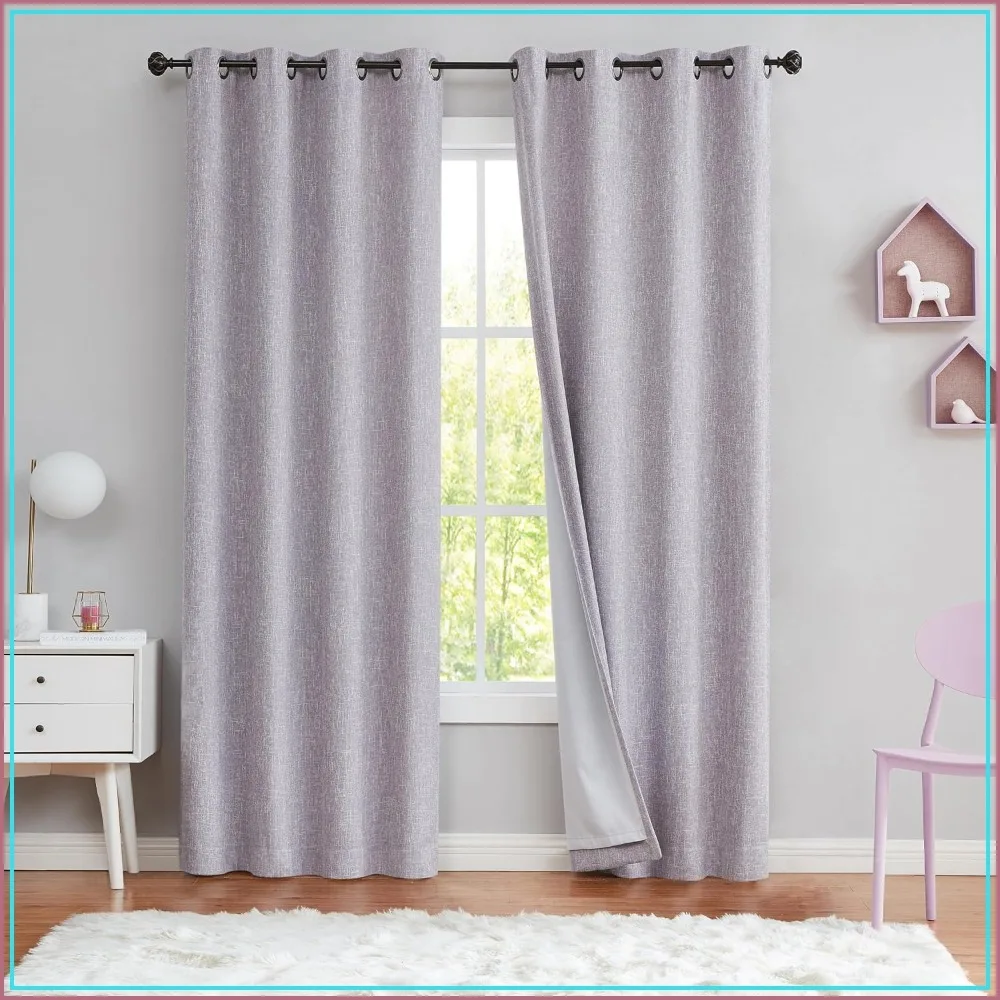 Full Blackout Curtains Linen Texture 50x84 Gray Lining 2 Panels Bedroom Living Room
Full Blackout Curtains Linen Texture 50x84 Gray Lining 2 Panels Bedroom Living Room