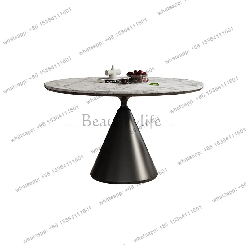 French round baoge marble dining table household small apartment
French round baoge marble dining table household small apartment