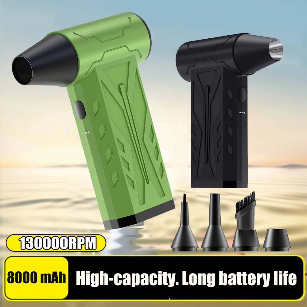 130000RPM Violent Blower Brushless Turbo Jet Blower Dry High Speed Turbo Jet Fan 180g Thrust Outdoor Home Cleaning Tool 8000mAh
130000RPM Violent Blower Brushless Turbo Jet Blower Dry High Speed Turbo Jet Fan 180g Thrust Outdoor Home Cleaning Tool 8000mAh