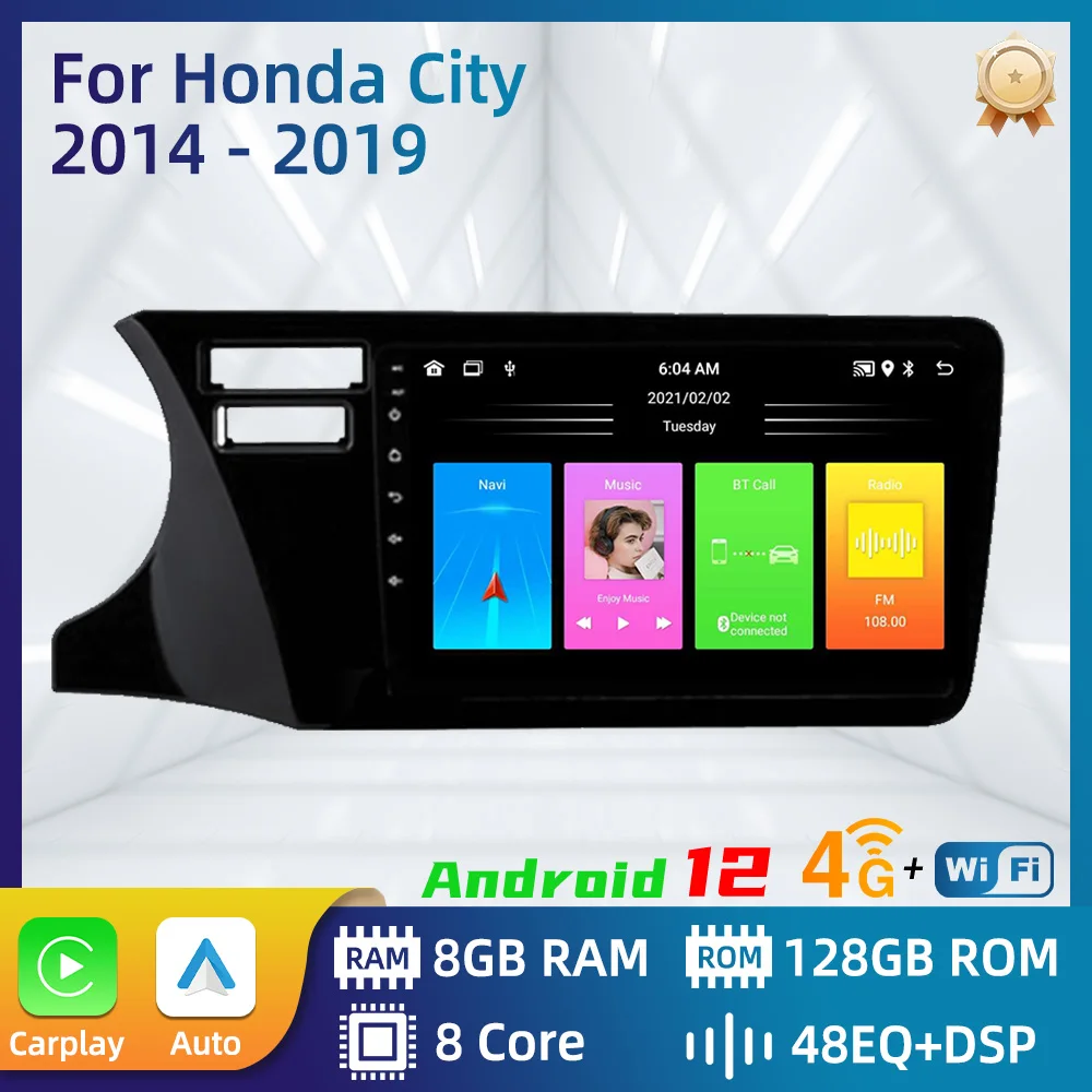 2 Din Android Car Radio Stereo For Honda City 2014 - 2019 GPS Navigation Autoradio Car Multimedia Player Audio Head Unit Audio
2 Din Android Car Radio Stereo For Honda City 2014 - 2019 GPS Navigation Autoradio Car Multimedia Player Audio Head Unit Audio