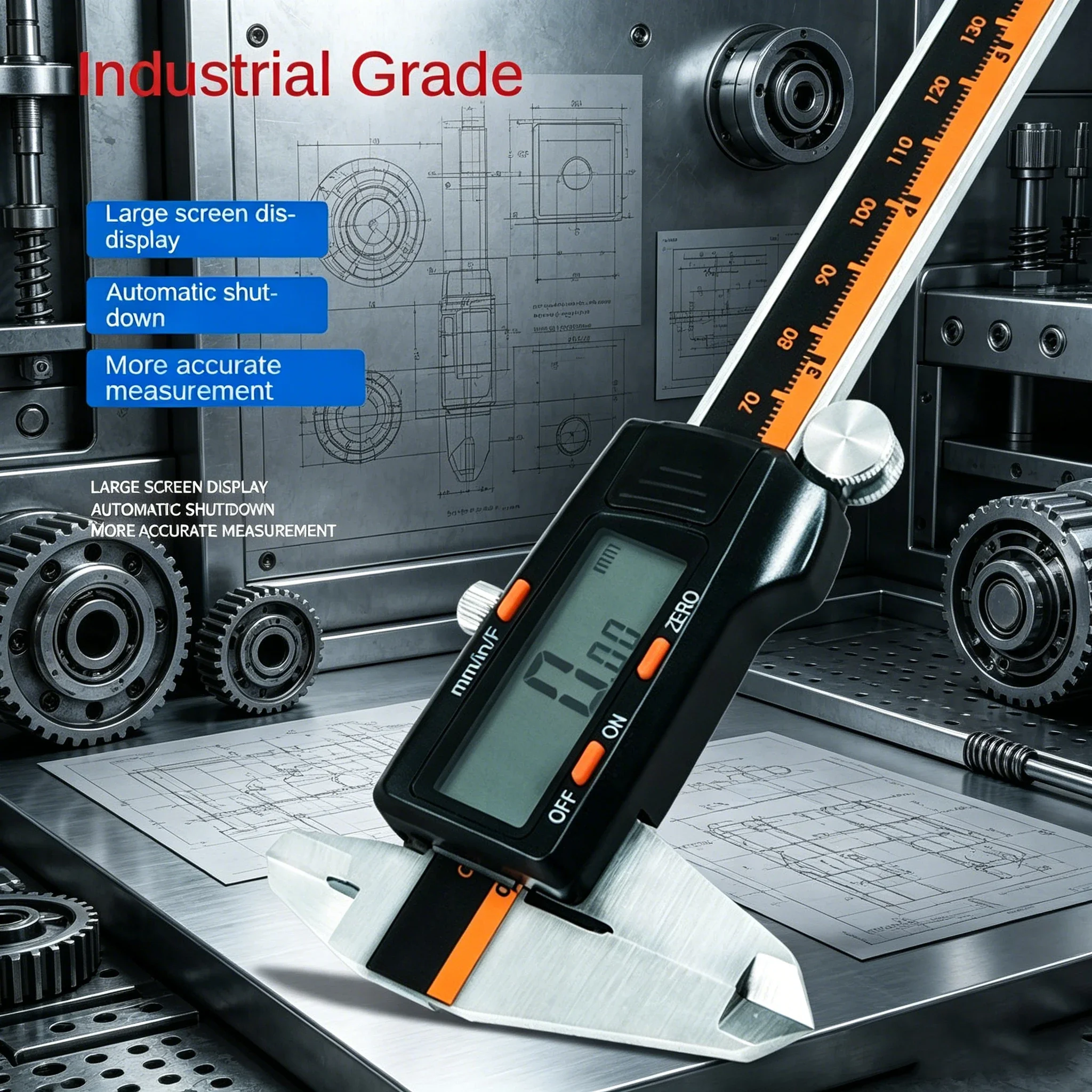 Industrial Grade 0-150mm Stainless Steel Digital Caliper - High-Precision Electronic Vernier Gauge for DIY & Workshop
Industrial Grade 0-150mm Stainless Steel Digital Caliper - High-Precision Electronic Vernier Gauge for DIY & Workshop