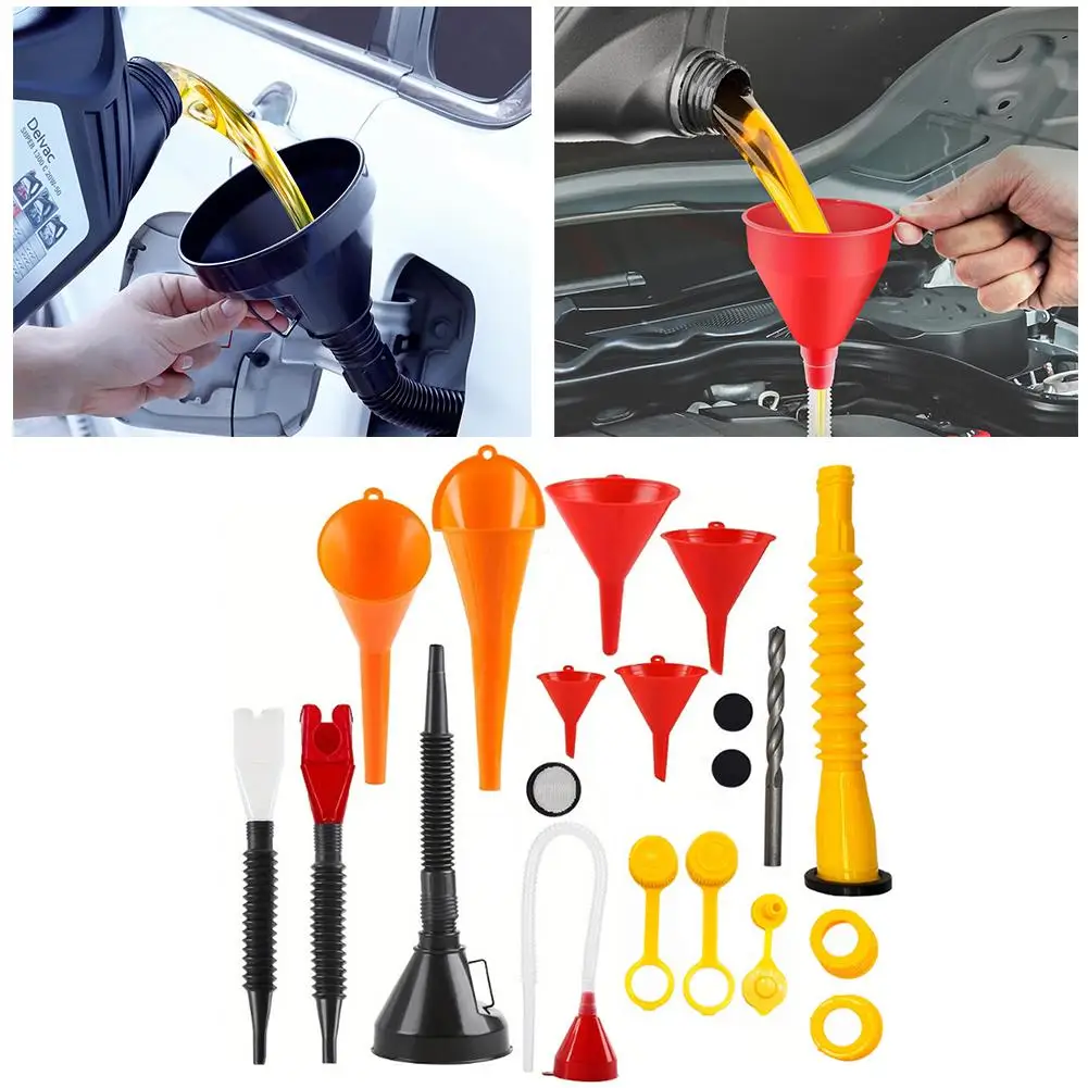 Refueling Funnel Set With Nut And Telescopic Tube For Car Oil And Plastic Funnel For Coolant And Engine Oil
Refueling Funnel Set With Nut And Telescopic Tube For Car Oil And Plastic Funnel For Coolant And Engine Oil
