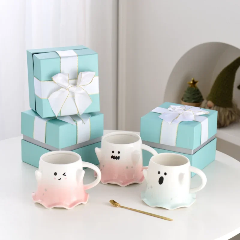 450ml Creative Genie Mug with Spoon Gift Box Cup Christmas Gift Cute Ghost Water Cup Christmas Coffee Mug Milk Mocha Cup
450ml Creative Genie Mug with Spoon Gift Box Cup Christmas Gift Cute Ghost Water Cup Christmas Coffee Mug Milk Mocha Cup