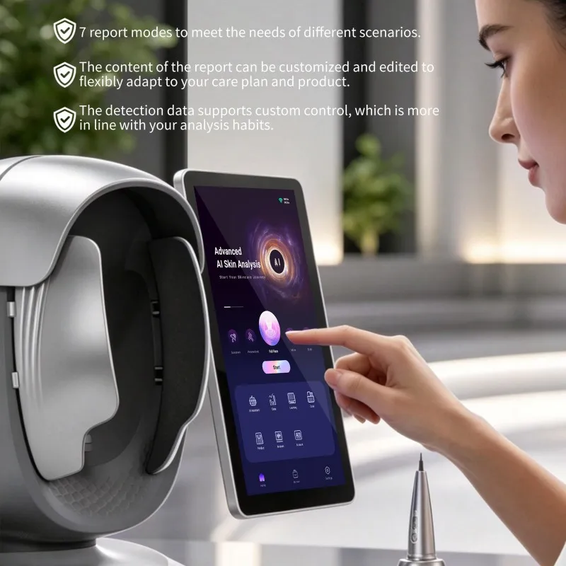 X3 Pro Skin Analyzer Machine High Definition Pixels Whole Facial Scanning Skin Analyzer AI Intelligent Image Instrument Detector
X3 Pro Skin Analyzer Machine High Definition Pixels Whole Facial Scanning Skin Analyzer AI Intelligent Image Instrument Detector