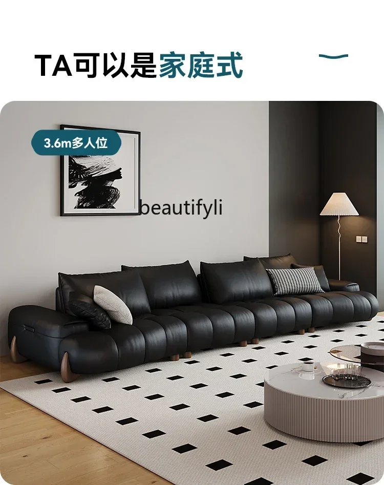 CC Retro leather sofa living room Italian minimalist new straight row first layer cowhide sofa
CC Retro leather sofa living room Italian minimalist new straight row first layer cowhide sofa