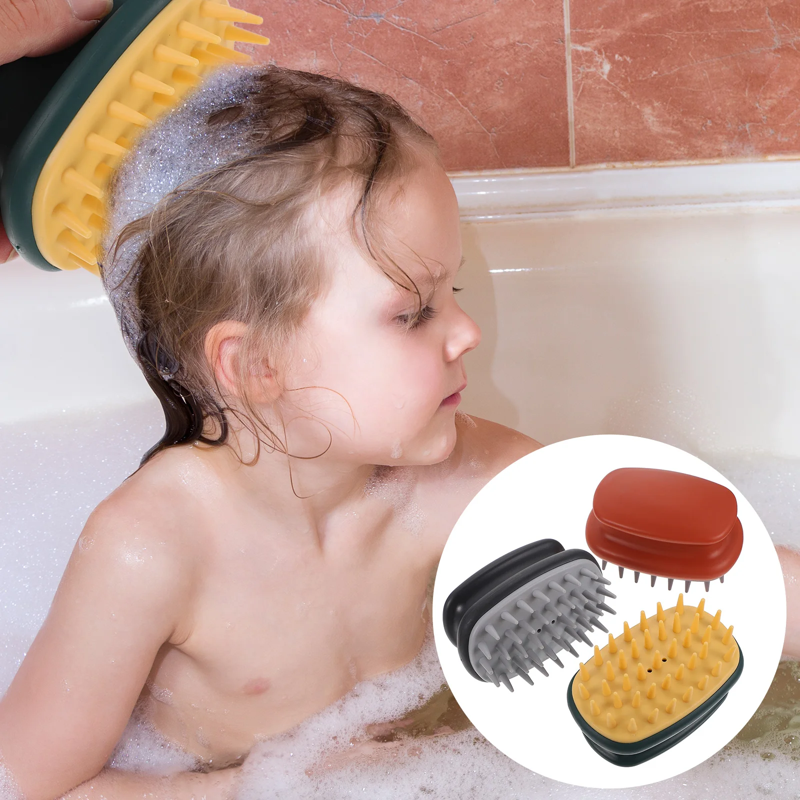 Silicone Shampoo Brush Scalp Massager Hair Care Large Spacing Comb Teeth Ergonomic H Easy Clean Portable Body Scrubber
Silicone Shampoo Brush Scalp Massager Hair Care Large Spacing Comb Teeth Ergonomic H Easy Clean Portable Body Scrubber