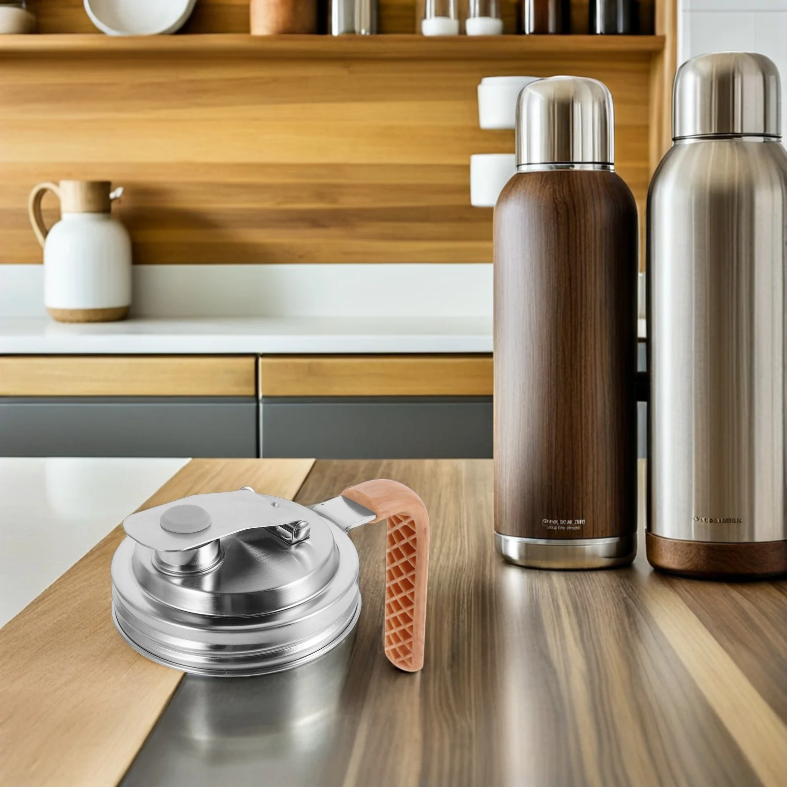 2Pcs Stainless Steel Mason Jar Lid with Ergonomic Handle Safe Food-Grade Seal for Beverage Storage and Serving
2Pcs Stainless Steel Mason Jar Lid with Ergonomic Handle Safe Food-Grade Seal for Beverage Storage and Serving