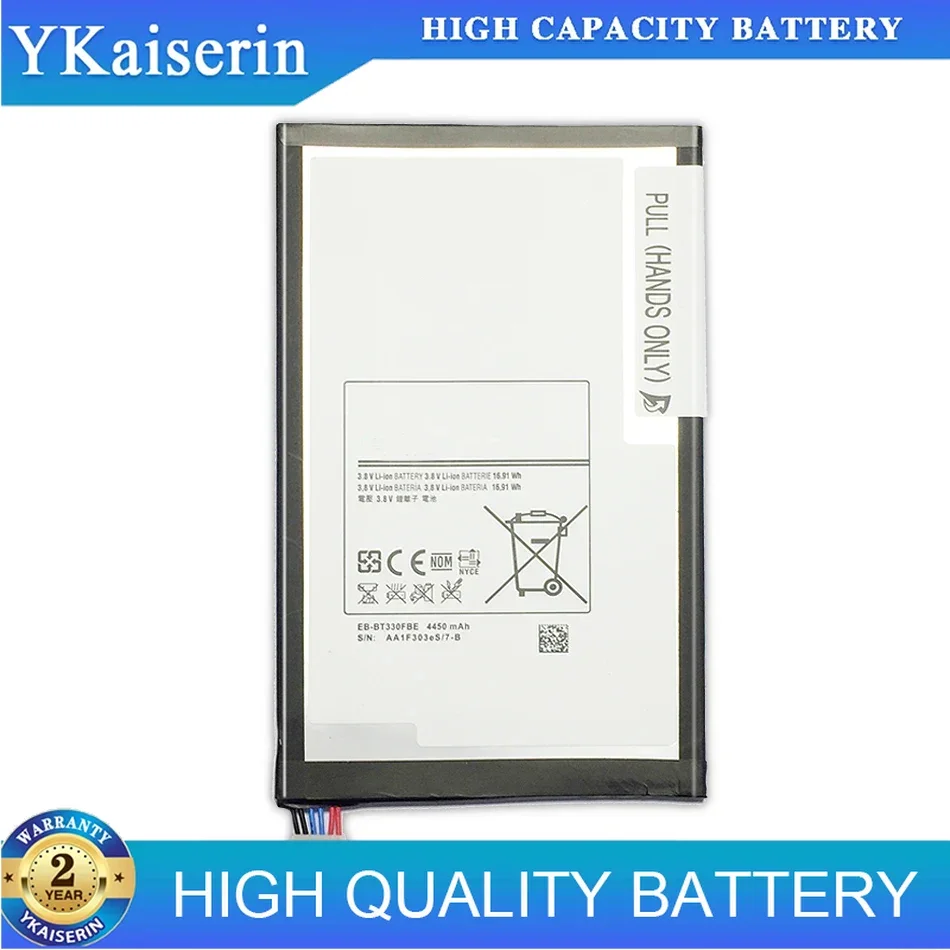 Premium Replacement EB-BT330FBE For Samsung Galaxy Tab 4 8.0 T330 SM T331 T331C T335 Tablet Battery 4450mAh
Premium Replacement EB-BT330FBE For Samsung Galaxy Tab 4 8.0 T330 SM T331 T331C T335 Tablet Battery 4450mAh