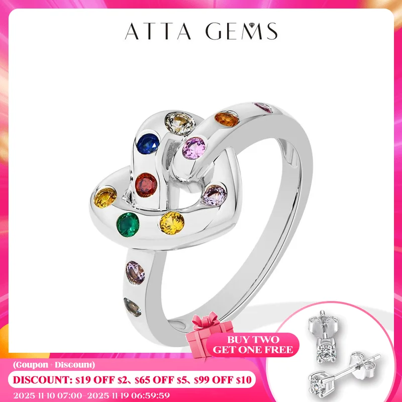ATTAGEMS Artificial Stone Love Rings Colorful 100% 925 Sterling Silver 18K Gold Plated For Women Girl Holiday Party Jewelry Gift
ATTAGEMS Artificial Stone Love Rings Colorful 100% 925 Sterling Silver 18K Gold Plated For Women Girl Holiday Party Jewelry Gift