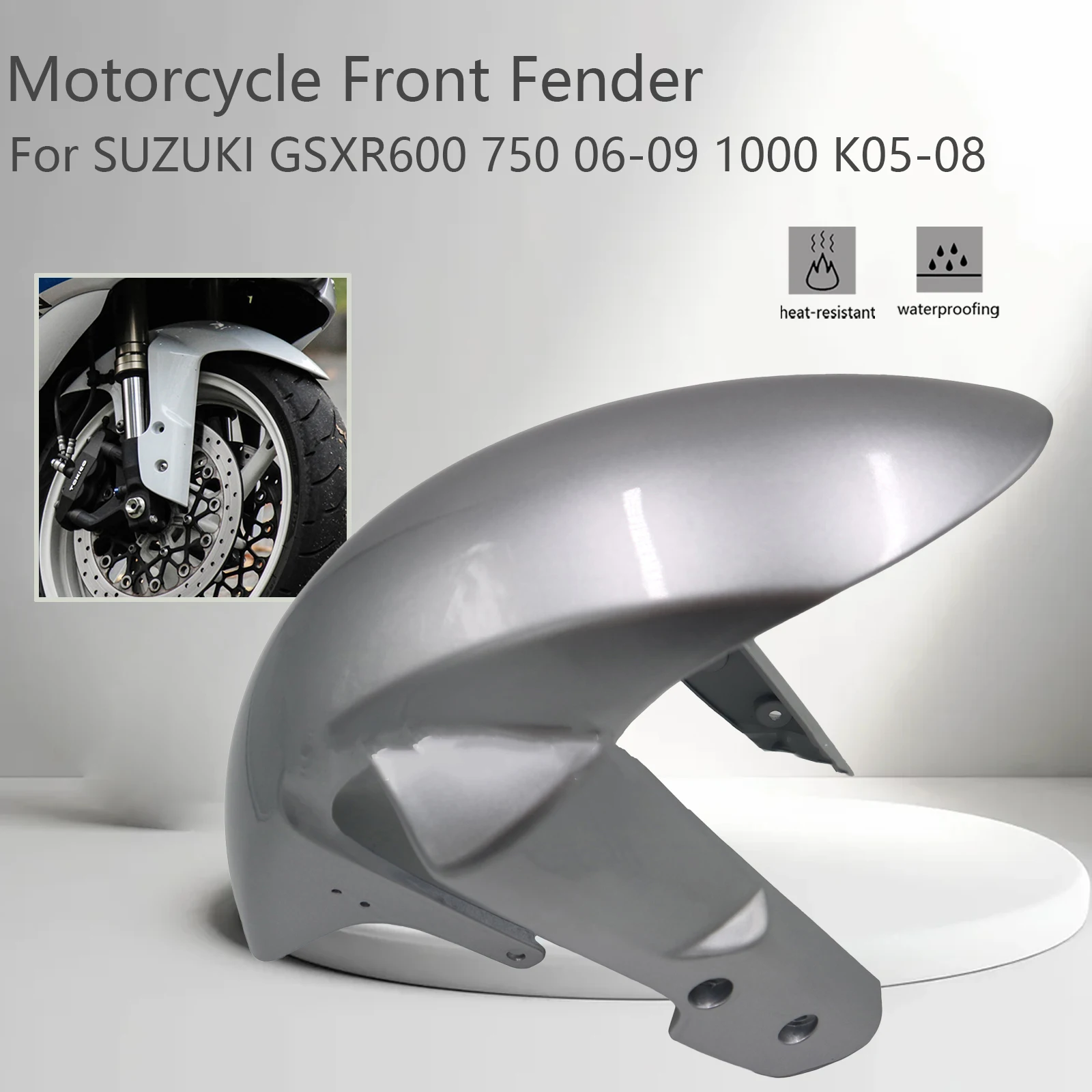 Motorcycle ABSCarbon Fiber Front Fender For Suzuki GSXR 600 GSXR 750 2006 -2009 GSX-R 1000 2005-2008 K5 K6 K7 K8 Accessories
Motorcycle ABSCarbon Fiber Front Fender For Suzuki GSXR 600 GSXR 750 2006 -2009 GSX-R 1000 2005-2008 K5 K6 K7 K8 Accessories