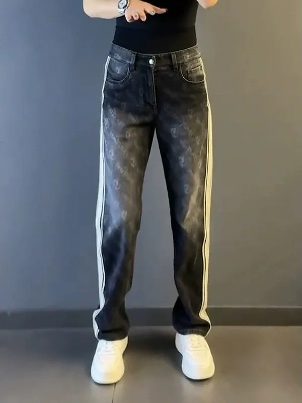 Men's Fashion Straight Leg Stretchy Jeans Casual Long Trousers Trendy Elastic Waistband Breathable Comfortable Wear
Men's Fashion Straight Leg Stretchy Jeans Casual Long Trousers Trendy Elastic Waistband Breathable Comfortable Wear