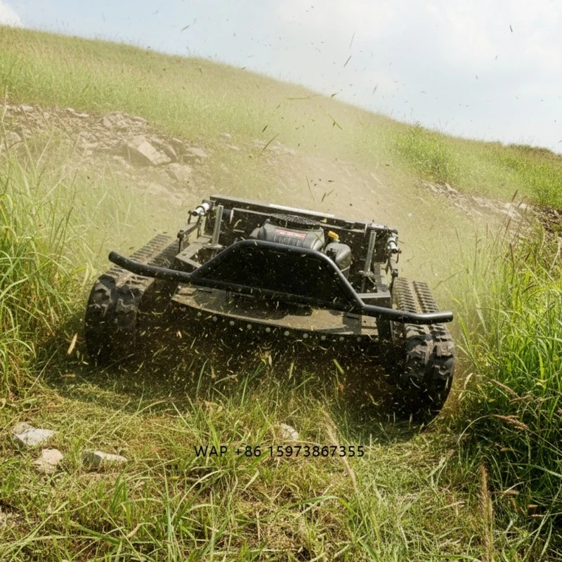 CE EPA Approved All Terrain Grass Cutting Machine Agriculture Rubber Tracks Remote Control Robot Lawn Mower
CE EPA Approved All Terrain Grass Cutting Machine Agriculture Rubber Tracks Remote Control Robot Lawn Mower