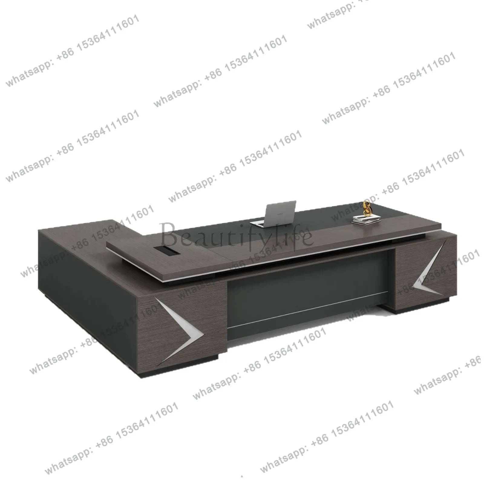Simple modern atmosphere boss desk, big class desk president room furniture
Simple modern atmosphere boss desk, big class desk president room furniture