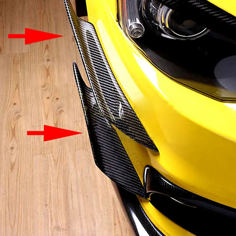 4pcs Car Front Bumper Lip Decoration Diffuser Shunt Fin Body Spoiler Canard Universal Carbon Fiber Auto Modified Canard Decor
4pcs Car Front Bumper Lip Decoration Diffuser Shunt Fin Body Spoiler Canard Universal Carbon Fiber Auto Modified Canard Decor