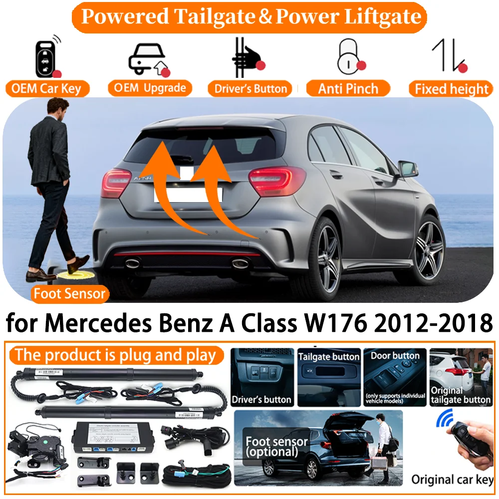 Car Powered Tailgate system for Mercedes Benz A Class W176 2012-2018 Automatic Electric Power Tailgate Tail Gate Lift Strut kit
Car Powered Tailgate system for Mercedes Benz A Class W176 2012-2018 Automatic Electric Power Tailgate Tail Gate Lift Strut kit