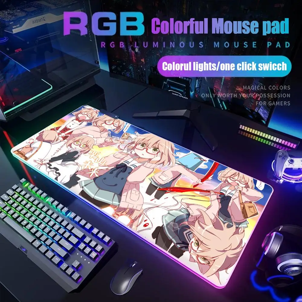 Коврик для мыши Beyond the Boundary, геймерский настольный коврик с RGB-подсветкой, светодиодный коврик для мыши, игровые аксессуары, настольный коврик, большой коврик для мыши
Коврик для мыши Beyond the Boundary, геймерский настольный коврик с RGB-подсветкой, светодиодный коврик для мыши, игровые аксессуары, настольный коврик, большой коврик для мыши