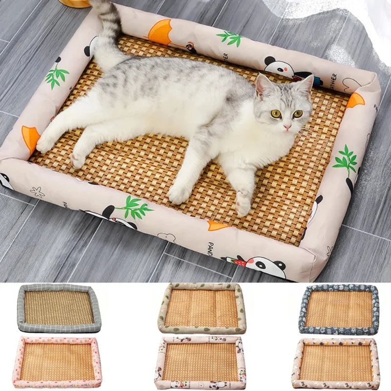 Pet Summer Mat Cute Dog Cooling Sofa Breathable Small Dog Bed Cushion Moistureproof Rattan Wear Cat Mat Accessories
Pet Summer Mat Cute Dog Cooling Sofa Breathable Small Dog Bed Cushion Moistureproof Rattan Wear Cat Mat Accessories