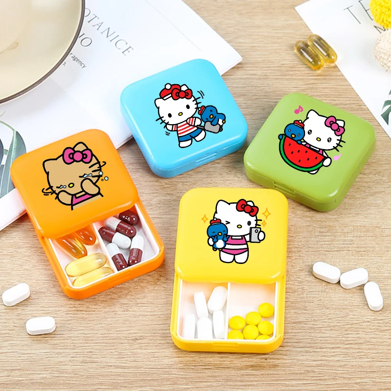 Kawaii Hello Kitty Anime Plastic Push-pull Pill Case Medicines Storage Organizer Travel Portable 2 Grids Pocket Packaging Box
Kawaii Hello Kitty Anime Plastic Push-pull Pill Case Medicines Storage Organizer Travel Portable 2 Grids Pocket Packaging Box