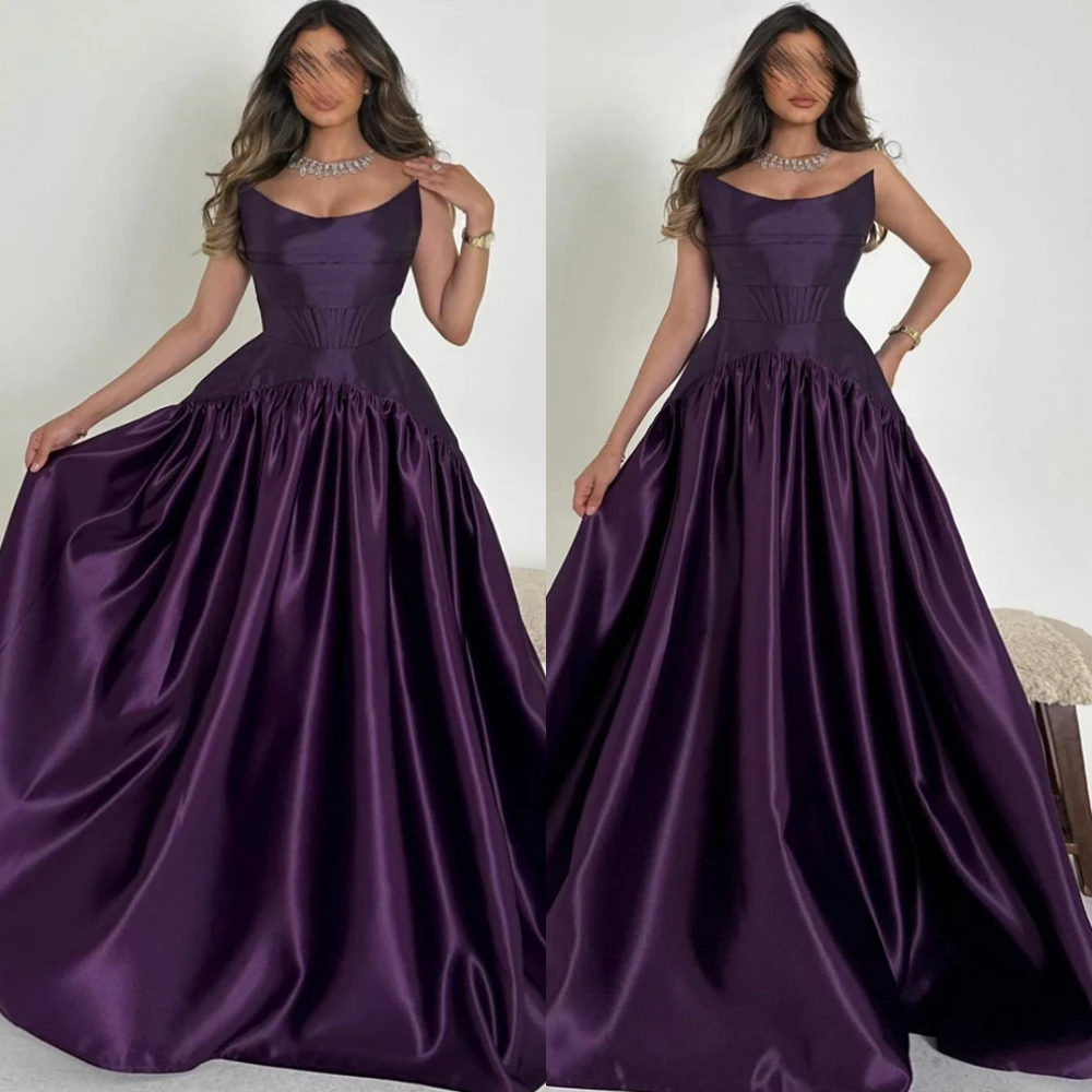 Customized Exquisite O-Neck Satin A-Line Evening Dress Luxury Prom Dresses Temperament Sweep Train Special Occasion Gowns
Customized Exquisite O-Neck Satin A-Line Evening Dress Luxury Prom Dresses Temperament Sweep Train Special Occasion Gowns