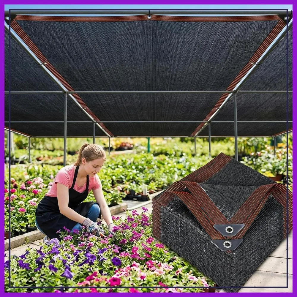 70% Sunblock Shade Cloth for Garden - 6.5x10 FT Black Mesh Tarp, Sun Cover for Outdoor Patio Plant Greenhouse
70% Sunblock Shade Cloth for Garden - 6.5x10 FT Black Mesh Tarp, Sun Cover for Outdoor Patio Plant Greenhouse