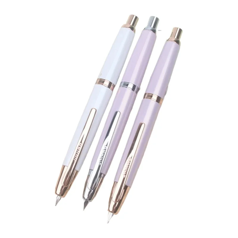 New JINHAO 10 Press Retractable Fountain Pen EF/F Nib Metal With Clip Writing Converter Ink Pen luxury stationery PK A1 A2
New JINHAO 10 Press Retractable Fountain Pen EF/F Nib Metal With Clip Writing Converter Ink Pen luxury stationery PK A1 A2