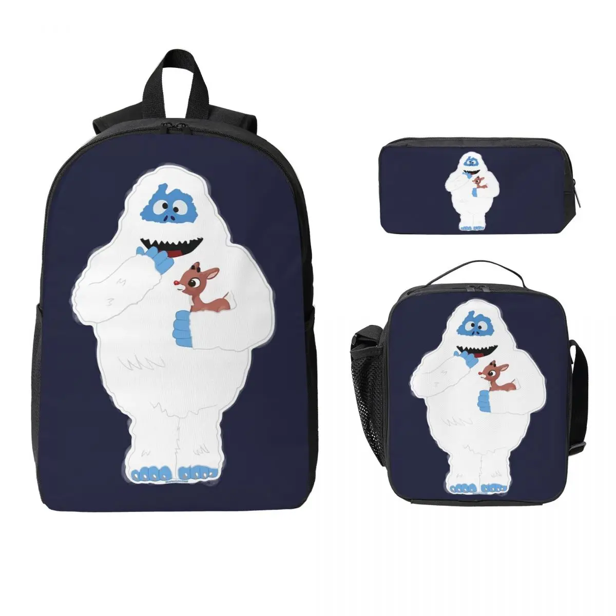 Christmas Abominable Snowman With Rudolph Backpack BookBag School Bag Laptop Shoulder Bags 3ps Insulated Lunch Bag Pencil Case
Christmas Abominable Snowman With Rudolph Backpack BookBag School Bag Laptop Shoulder Bags 3ps Insulated Lunch Bag Pencil Case