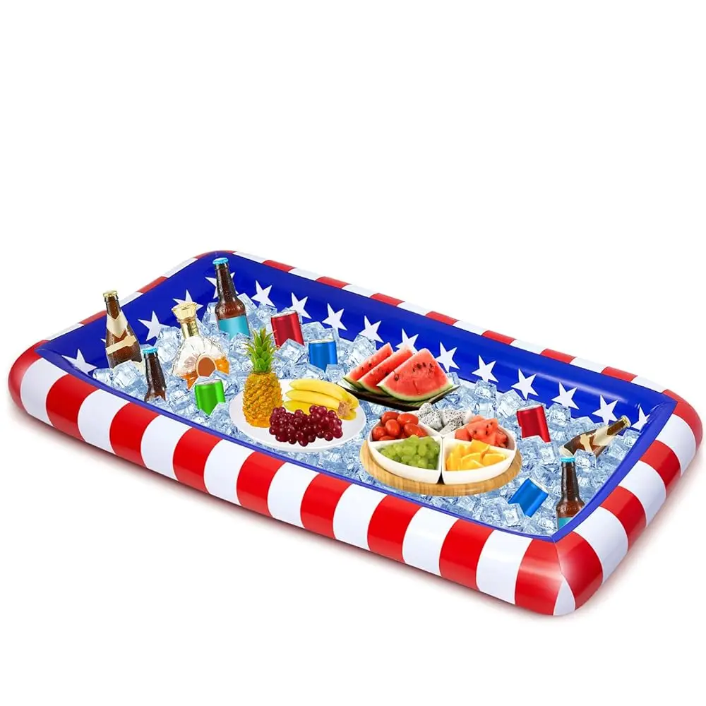 Inflatable Patriotic Ice Serving Bars Inflatable Drink Cooler Buffet Salad Serving Trays Fun Hot Tub Drink Holder Food Floating
Inflatable Patriotic Ice Serving Bars Inflatable Drink Cooler Buffet Salad Serving Trays Fun Hot Tub Drink Holder Food Floating
