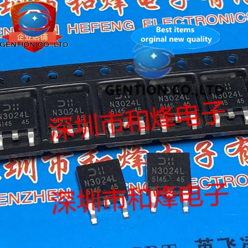 10PCS N3024L DMN3024LK3-13 TO-252 30V 14.4A in sotck 100% new and original
10PCS N3024L DMN3024LK3-13 TO-252 30V 14.4A in sotck 100% new and original