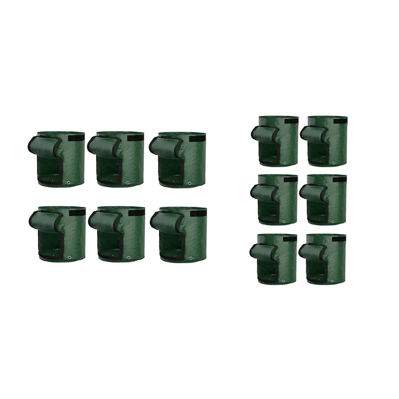New Potato Grow Bags 6-Pack, Thick PE Fabric Pots For Plants, Handles Potato Planter Bags For Vegetables
New Potato Grow Bags 6-Pack, Thick PE Fabric Pots For Plants, Handles Potato Planter Bags For Vegetables