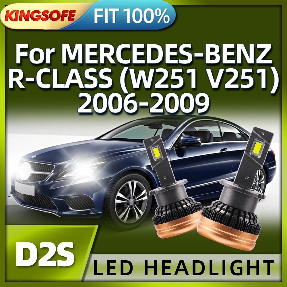 Roadsun 2PCS D2S LED Car Headlight Bulbs Turbo Auto Lamp 130W For MERCEDES-BENZ R-CLASS W251 V251 2006 2007 2008 2009
Roadsun 2PCS D2S LED Car Headlight Bulbs Turbo Auto Lamp 130W For MERCEDES-BENZ R-CLASS W251 V251 2006 2007 2008 2009