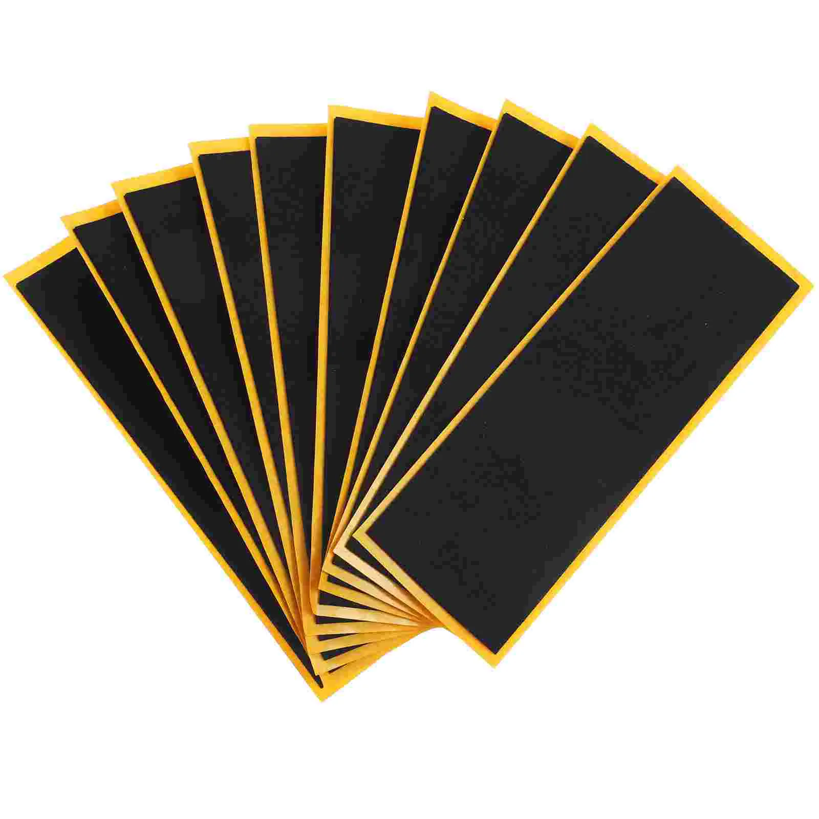10PCS Anti Foam Grip Tape for Finger Skateboard 38x110mm Yellow Paper Black High Rebound Pad Nonslip Stickers
10PCS Anti Foam Grip Tape for Finger Skateboard 38x110mm Yellow Paper Black High Rebound Pad Nonslip Stickers
