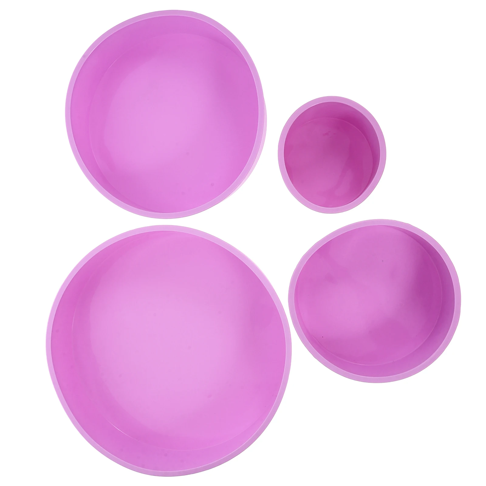 4 Pcs Silicone Cake Molds 4 6 8 10 Inch Baking Pans Heat Resistant Nonstick Purple Kitchen Tools Versatile Size Options
4 Pcs Silicone Cake Molds 4 6 8 10 Inch Baking Pans Heat Resistant Nonstick Purple Kitchen Tools Versatile Size Options